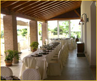 un particolare della sala